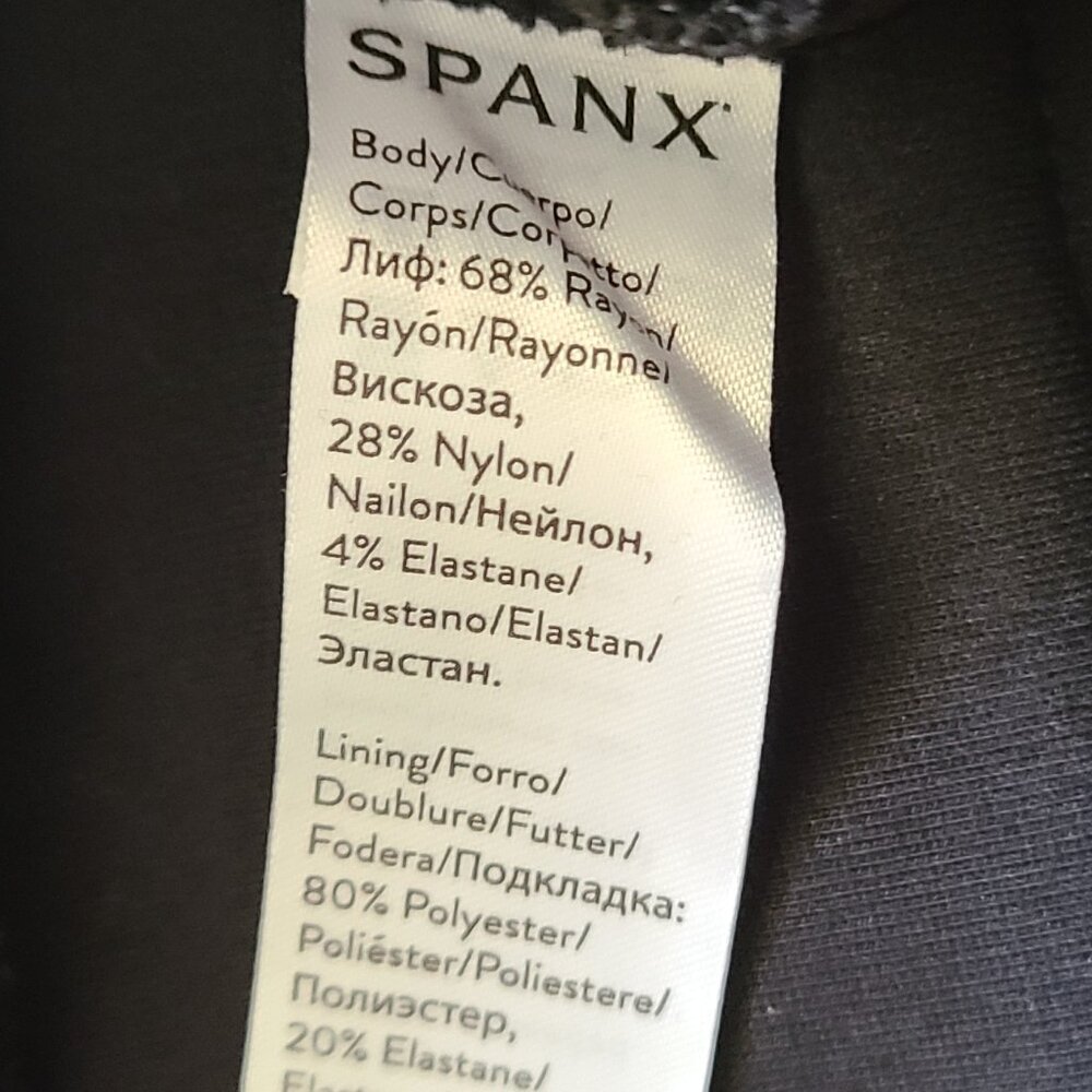 SPANX Black Straight Leg Pants - Picture 7 of 7